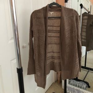 Brown wool cardigan